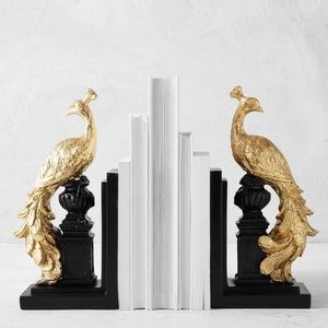 Peacock Bookends